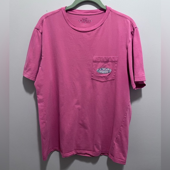 Vineyard vines Ladies Small short sleeve pocket Tee. It is a coral color. - Picture 2 of 12